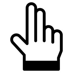 Vector Icon press, hand, hands and gestures, gestures, sign
