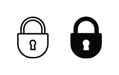 padlock icon, lock sign vector