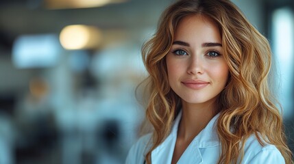 Obraz premium close up of pharmaceutical sales representative talking with female doctor in medical building hospital director consulting with healthcare staff