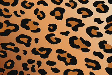 Abstract leopard print pattern or leopard skin texture. Vector illustration
