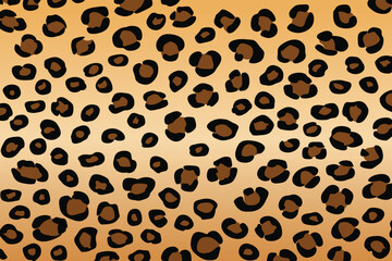 Abstract leopard print pattern or leopard skin texture. Vector illustration