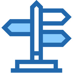 Obraz premium Vector Icon Signpost, direction, sign, orientation, location