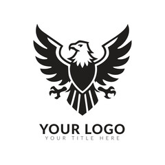 Fototapeta premium Eagle Bird Logo Vector Template. Business Logo Concept