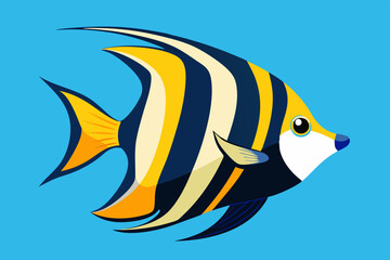 Tropical fish vector art  and illustration