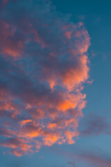 【縦位置】夕焼け