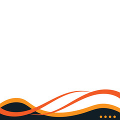 Obraz premium Business Wave Footer