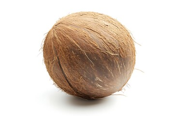 Coconut isolated. Coconut on white background. Full depth of field. 