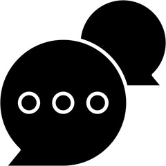 Vector Icon Bubble, chat, message, text, communication