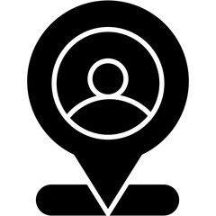 Vector Icon pin, maps and location, place holder, map point, map pointer