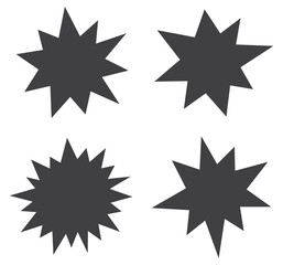 splash star black icon