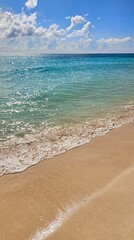 Caribbean Sea Shore In Sun Shine