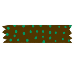 Choco Mint Washi Tape Illustration
