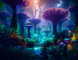 Fototapeta premium Alien jungle