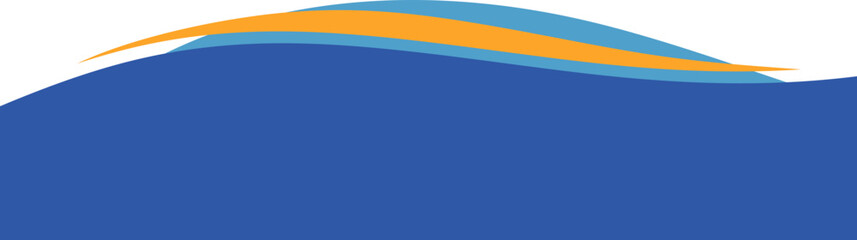 Fototapeta premium Business wave Footer 