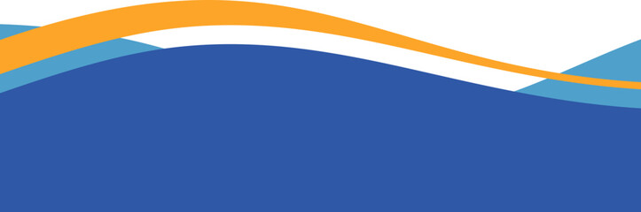 Obraz premium Business wave Footer