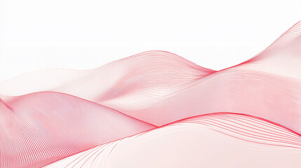 Drawing of minimal red line background. Illustration
