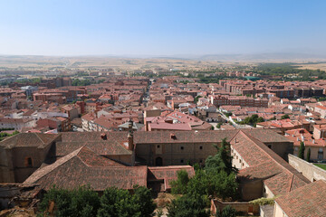 Fototapeta premium Views of Avila city from The colossal walls