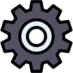 Vector Icon Cog, gear, interface, settings, wheel