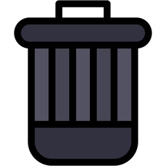 Vector Icon Delete, remove, trashcan, basket, empty