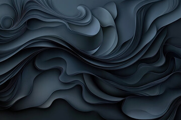 Obraz premium Black and blue abstract background. Created with Ai
