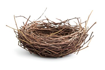 Obraz premium Bird nest isolated.