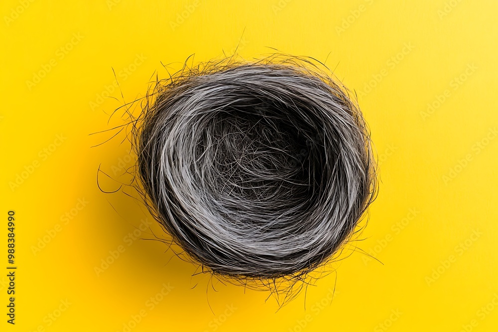 Canvas Prints Bird nest isolated.