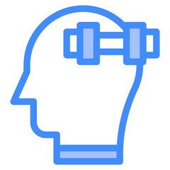 Vector Icon fitness, mind, thought, user, human brain