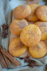 Pumpkin and oatmeal drop cookies