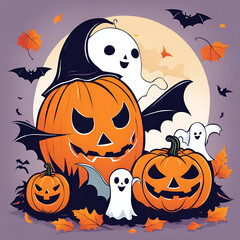 Fototapeta premium ハロウィン Halloween