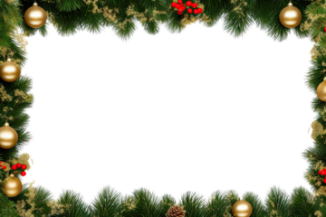 Christmas decoration backgrounds frame plant. AI generated Image by rawpixel.
