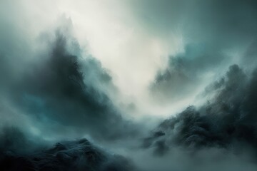 Misty Ethereal Abstract Background Design for Captivating Wonder and Exploration