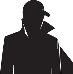 Espionage Shadow, Covert Figure, Stealth vector- Espionage Shadow silhouette 
