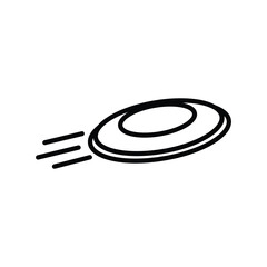 Frisbee icon logo design template isolated illustration