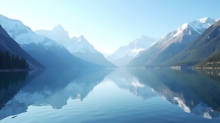 Fototapeta premium Calm Mountain Lake Reflection