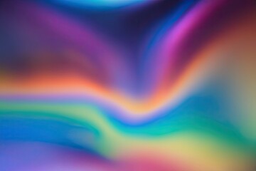 Obraz premium Vibrant Fluid Color Gradient on Blurred Chaotic Surface with Illuminated Rainbow Hues