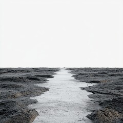 A desolate wasteland stretching as far as the eye can see, its barren and unforgiving landscape revealing the harsh realities of life in 8K