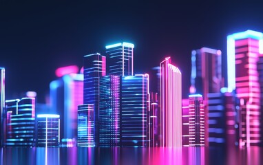 A hyper realistic image of a vibrant city street