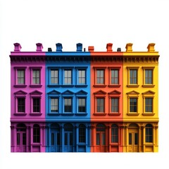 Fototapeta premium A hyper realistic image of a vibrant city street