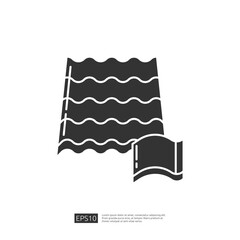 art icon of a roof shingle