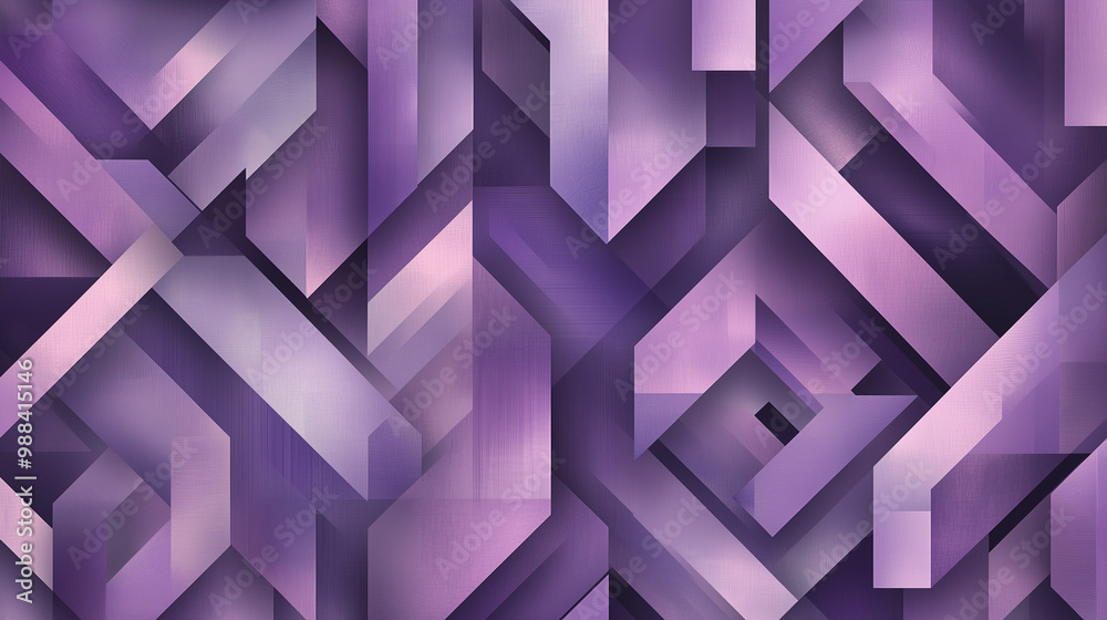 Wall mural Elegant pastel purple color geometric abstract pattern
