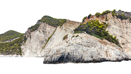Steep cliffs with dense vegetation along the Mediterranean coast © Photocreo Bednarek