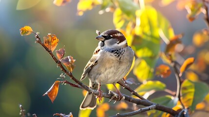 sparrow on a branch