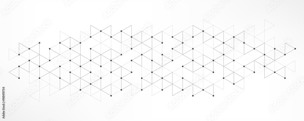 Fototapete Abstract background with a geometric pattern of triangle shapes. Graphic design element