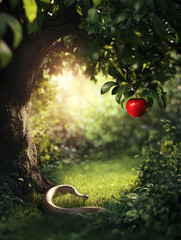 The Forbidden Fruit in the Garden of Eden