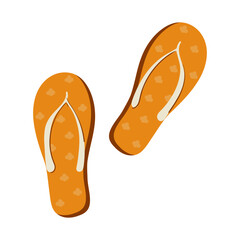 Sandal Element For Summer Illustration