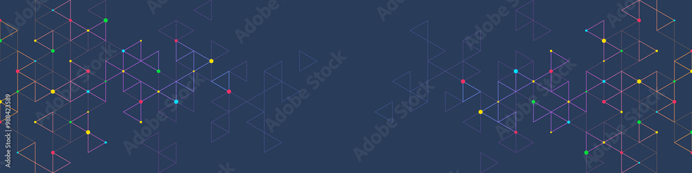 Aufkleber Abstract background with a geometric pattern of triangle shapes. Graphic design element