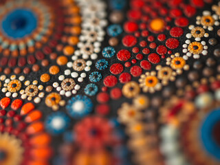 Vibrant Essence: Australian Aboriginal Dot Painting