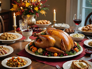 Elegant Thanksgiving Feast: A Celebration of Tradition and Flavor