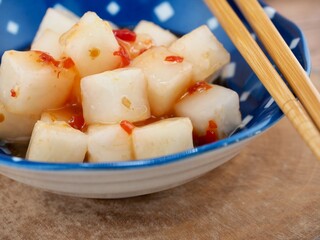 무 피클, 치킨 무, 요리, 식사