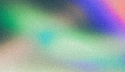 Abstract grainy color gradient backdrop design. Colorful abstract gradient background featuring a grainy texture is blending smoothly from blue cyan orange pink